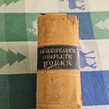 Shakespeare's Complete Works Porter And Coates 1879 Leather Bound Book picture