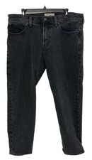 Men's Madewell Relaxed Taper Jeans Black Size 36x30 picture