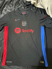 Nike FC Barcelona Dri-FIT ADV Short Sleeve Jersey Black Mens M Polyester picture