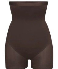 Skims Simply Bare High Waist Shortie - NEW - Espresso Brown - 3XL picture