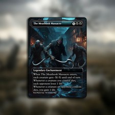 The Meathook Massacre MTG Playtest Custom Alt Art Card For Commander  picture
