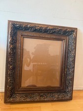 Large Antique-Style Ornate Empty Picture Frame – 38” x 34 picture