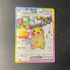 Pokemon Pikachu ex 219/191 Sv08 Surging Sparks Ultra Rare Full Art Holo picture