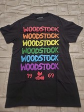Official Woodstock Colorful Logo Shirt 1969 Ladies Women’s Size Small WORN ONCE picture