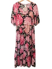 H&M Vintage-Vibe Hydrangea Tiered Maxi Dress picture