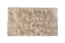 Luxe Hudson Faux Sheepskin Trio Rug | Taupe | 3'x5' picture