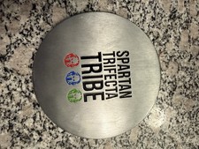 Spartan Race Trifecta Tribe 2016 Metal Medallion + Delta Display Plate Set Lot picture