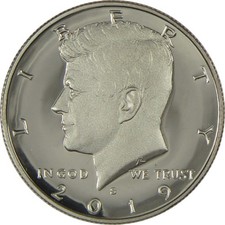 2019 S Kennedy Half Dollar Clad Proof 50c Coin Collectible picture