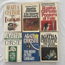 Lot Of 6 Agatha Christie Books Paperback Vintage Mystery picture
