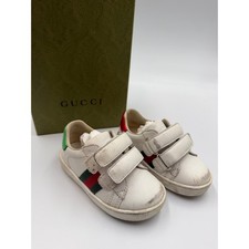 Gucci kids ace leather sneakers size 21 with box picture