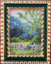 Texas Hill Country Miniature Landscape Oil Painting Spring Flowers  Hagerman picture