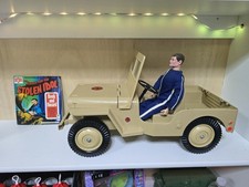 Vintage G.I. Joe Desert Patrol Adventure Tan Jeep Adventure Team Original Toy picture