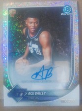 🔥2025 Ace Bailey Auto /299, Red Rookie,🔥 picture