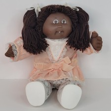 Vintage 1986 OK Cabbage Patch Kid African American HM5 w/ T1 Damask Party Dress  picture