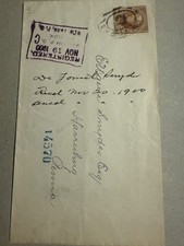 1910 Boston Killer Cover - Crisp Violet LZ Airship Mark #1 Centered $95 BIN picture