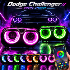 VLAND RGB LED Headlights For 2015-2022 Dodge Challenger R/T SRT Hellcat SXT SE picture