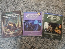 Dungeons & Dragons 3 Book Lot D&D  1980's Vintage Monster Manual Expert Set picture