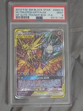 2019 POKÉMON TCG Moltres/Zapdos/Articuno GX #SM210 BLACK STAR PROMO MINT 9 picture