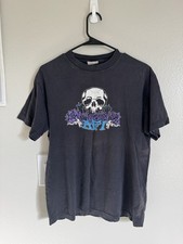 Vintage 2001 AFI Band T-Shirt Black Skull Graphic Screen Stars M picture