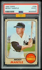 1968 Topps - Mickey Mantle #280 PSA 4  MBA Gold Diamond 4.5  picture