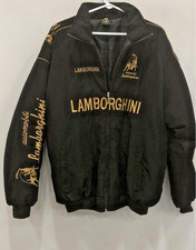 Lamborghini Jacket Ebroidered Cotton Padded F1 Racing Jacket Unisex Adult Rare picture