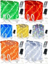 8-Mode LED Rope Light Outdoor Waterproof Lighting 10' 20' 25' 50' 100' 150' ft picture
