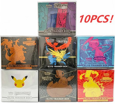 10PCS Pokemon CHAOS RISING ETB Elite Trainer Box Plastic Protector Case Display picture