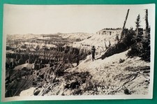 Antique - 1924 - RPPC of  CEDAR BREAKS - Man with Binocs - Is it R.D. Adams ??? picture