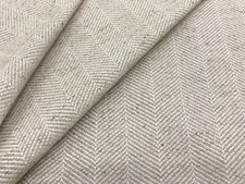 Thibaut Crypton Upholstery Fabric- Hamilton Herringbone / Linen 0.95 yds W80678 picture