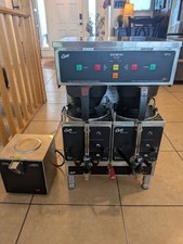Curtis GEM-12D Gemini Twin Commercial Coffee Brewer + (2) GEM-3 Servers & Warmer picture