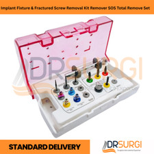 Implant Fixture & Fractured Screw Removal Kit Remover SOS Total Remove Set picture