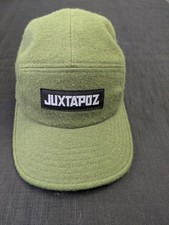 Juxtapoz Art Magazine 5 Panel Hat - Green Soft Adjustable  picture