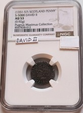 SCOTLAND DAVID II Penny (1351-1357) picture