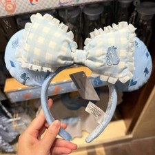 Disney 2026 authentic Alice in wonderland 75th years Minnie mouse ears headband picture