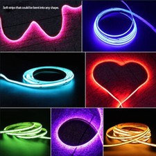 Fancy 12V COB LED Flexible Strip Light Tape Rope IP44 Waterproof Super Bright picture
