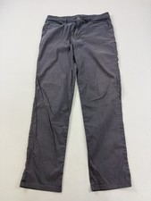 Lululemon Pants Mens 34x32 Gray Twill Khakis Zip Pocket Casual Chino Straight picture