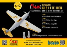 CMK 129-7398 1/72 Ki-61-I Tei Hien Wing Flaps. for Hasegawa Kit Resin picture