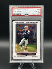 2005 Topps Chrome - Tom Brady PSA 10 Gem MT #46 Patriots picture