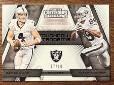 2016 Contenders Derek Carr Amari Cooper #'d /10 Black Touchdown Tandems #7 SP picture