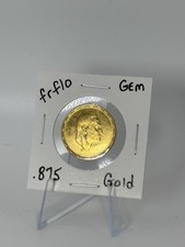 King Faud 1 Gold Coin 100 Qirsh 1922 Royal Mint Tower Hill London Beautiful #60 picture