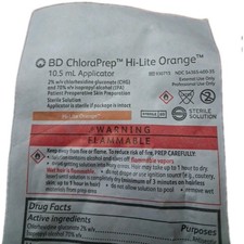 BD 930715 ChloraPrep 10.5mL Applicators Box/20 EXP 3/2029 Brand New picture