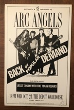 1992JAGMO SIGNED ARC ANGELS JESSE GUITAR TAYLOR LUBBOCK TEXAS CONCERT POSTER  picture