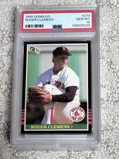 PSA 10 GEM BASEBALL CARD 1985 DONRUSS ROGER CLEMENS ROOKIE BOSTON RED SOX picture