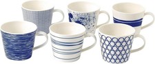 Royal Doulton - Pacific Mixed Patterns Mugs Set of 6 picture