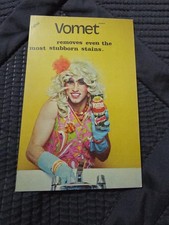 1980 Vomet Drag Queen Cleaning Product Parody Postcard Gay Camp Humor Vintage picture