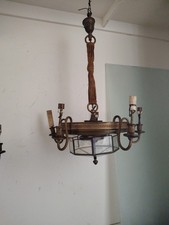 1920's Cast Iron Vintage 2 Bulbs Wall Scones picture