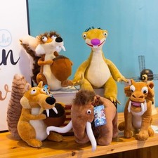 Ice Age Plush Toy Squirrel Mammoth Tiger Soft Stuffed Animal Pillow Gift Kids US picture