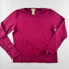 L. L. Bean - Women’s Burgundy Long Sleeve - XS Regular - Supima Cotton picture