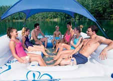Bestway Tropical Breeze II Inflatable 6-Person Floating Island Lounge Raft picture