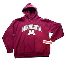 Minnesota Golden Gophers Campus Pullover Hoodie Maroon The Victory Brand Mens L picture